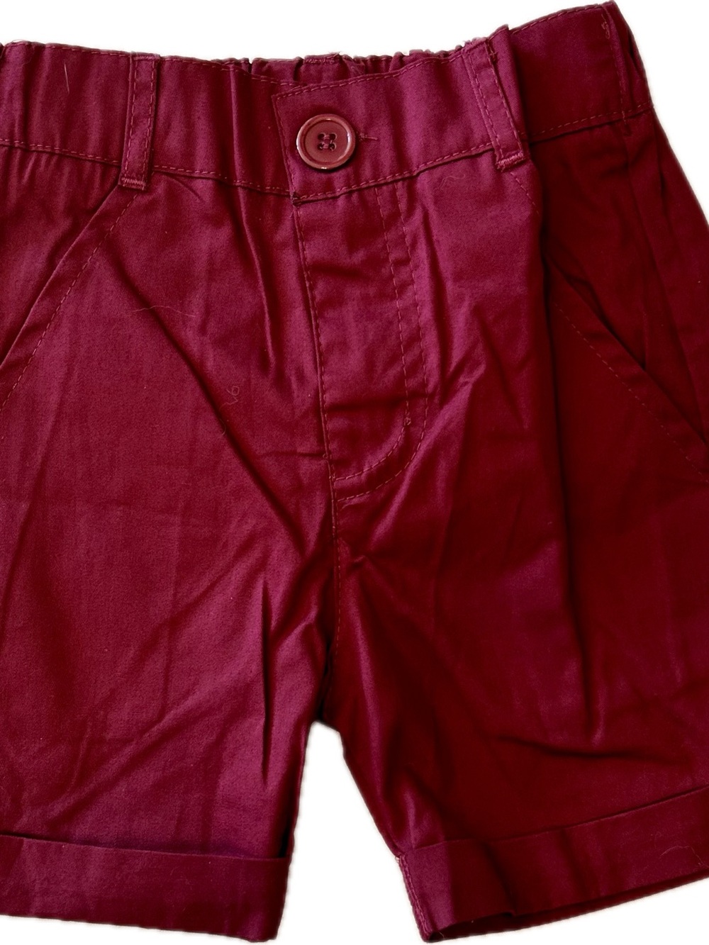New boy’s Burgundy Cotton Shorts 4T